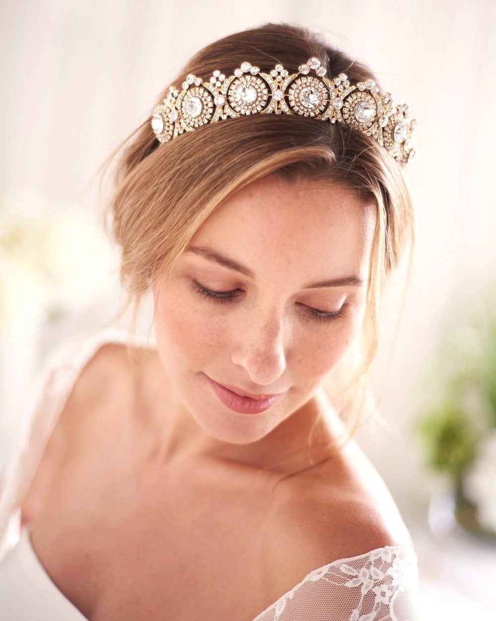 TIARE DE MARIÉE<BR>Joelle Or rose - MP Paris