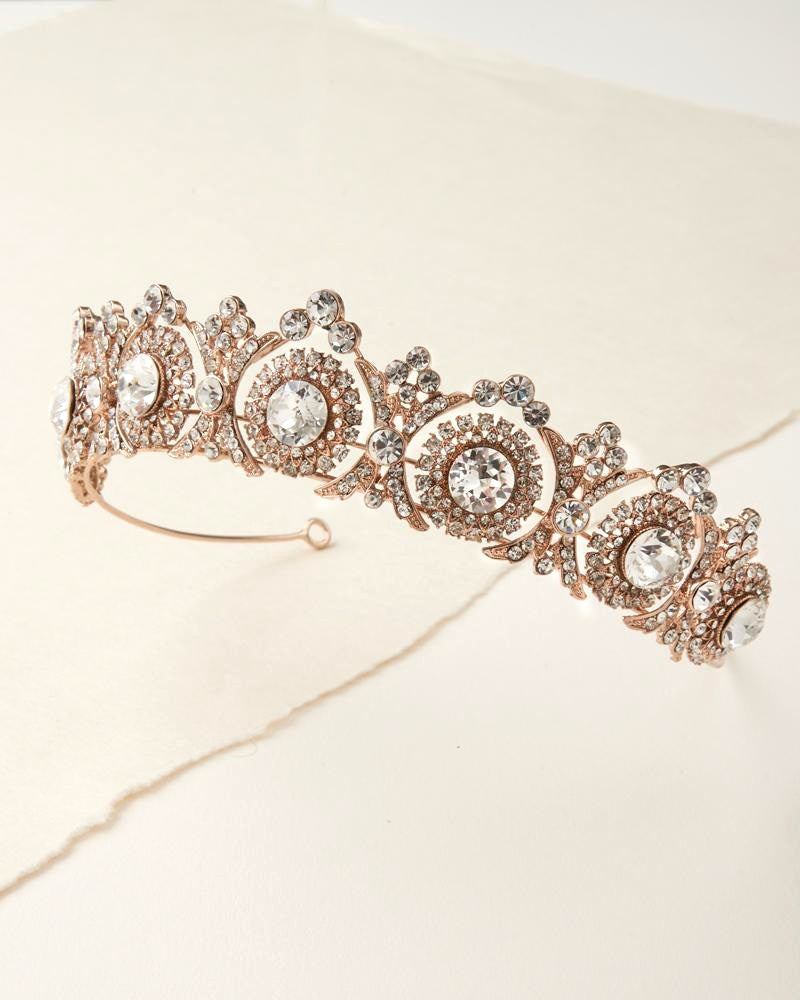 TIARE DE MARIÉE<BR>Joelle Or rose - MP Paris